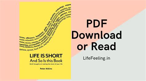 Life Is Short And So Is This Book Pdf Download Read Lifefeeling