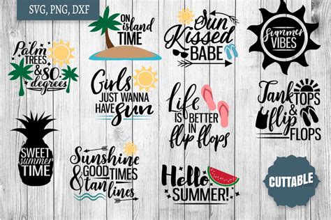 summer svg bundle summer quote cut files summer cut files 215063