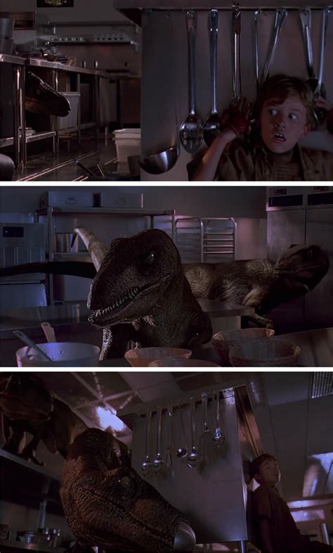 Jurassic Park 1993 Los Velociraptores Protagonizan La Más Famosa Escena Cinematográfica Que