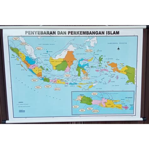Jual Peta Penyebaran Dan Pengembangan Agama Islam Bingkai Shopee