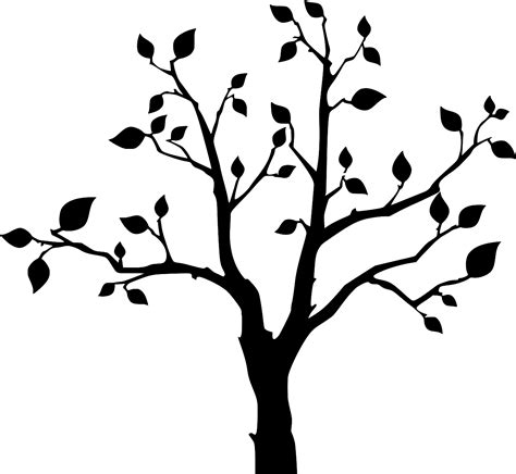 Svg Tree Leaf Branches Free Svg Image Icon Svg Silh