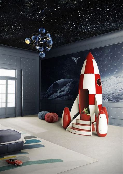 Cool Kids Playroom Ideas With Space Theme Homemydesign