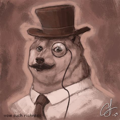 Fancy Doge Portrait Doge Know Your Meme