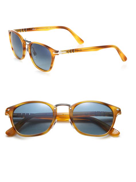 Lyst Persol Phantos 51mm Acetate Sunglasses In Brown For Men