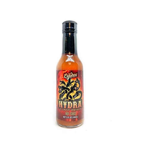 Cajohns Hydra 7 Pot Primo Hot Sauce Chilly Chiles