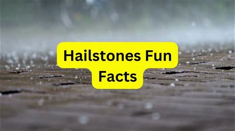 Hailstones Fun Facts Youtube