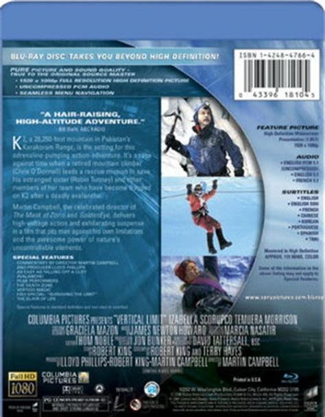 Vertical Limit Blu Ray 2000 Dvd Empire