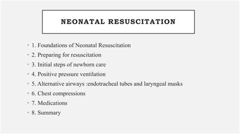 Neonatal Resuscitation Program 8 Th Edition Updates