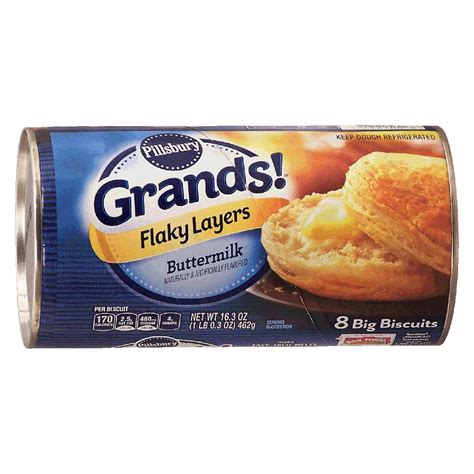 Pillsbury Grands 8 Buttermilk Big Biscuits Dough Flaky Layers 163oz