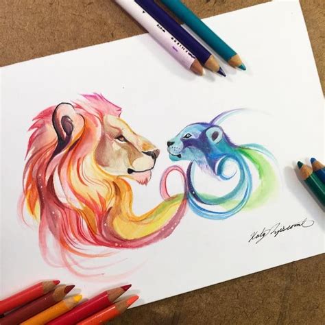 Les Dessins Danimaux 2d Et 3d De Katy Lipscomb Dessein De Dessin