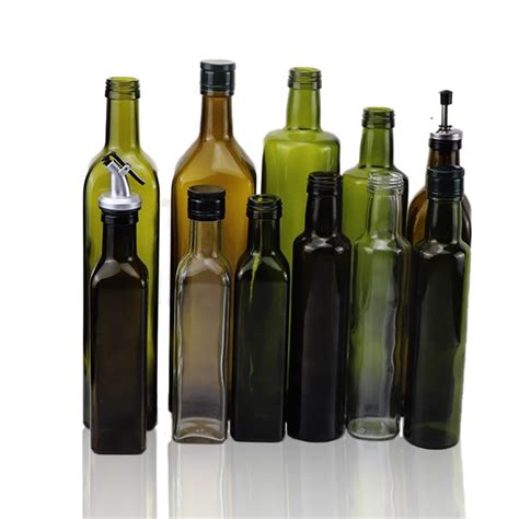 Wholesale 100ml 150ml 250ml 500ml 750ml 1000ml Cleardark Greenamber Empty Olive Oil Glass
