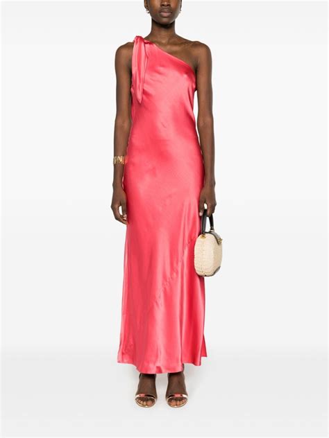 Cult Gaia Kamila One Shoulder Maxi Dress Pink Farfetch Pl