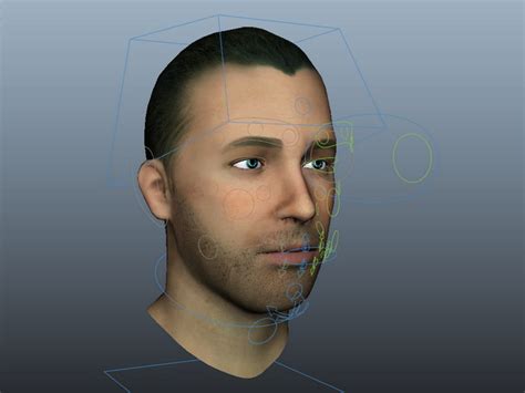 Man Head Rig 3d Model Maya Files Free Download Cadnav