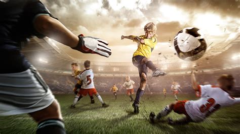 Download Desktop Wallpaper Children Playing Football
