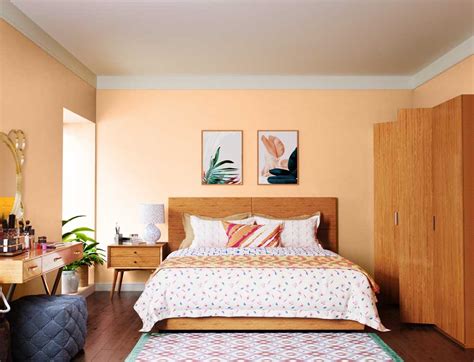 Try Sunshine Peach N House Paint Colour Shades For Walls Asian Paints