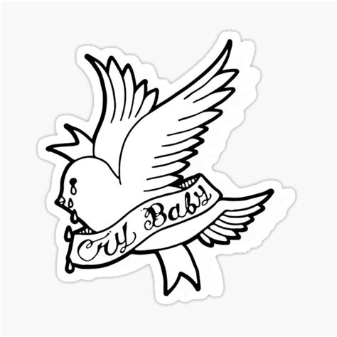 Lil Peep Crybaby Sticker For Sale By Mawarqueen Redbubble