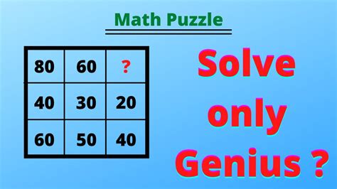 Which Number Replace The Question Mark How To Solve Math Puzzle