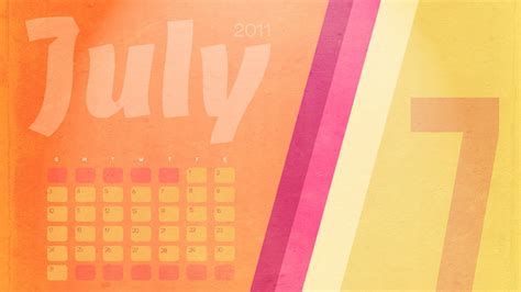 July 2011 Calendar Wallpaper First Series 11 Preview
