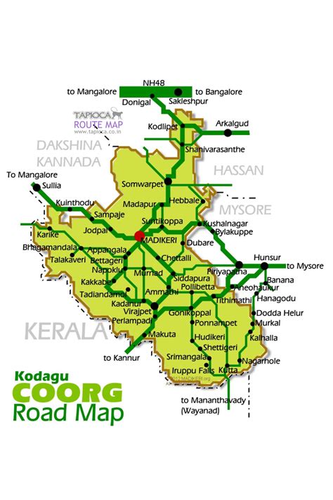 Mysore To Madikeri Road Map Madikeri Sampaje Ghat Road Mysore