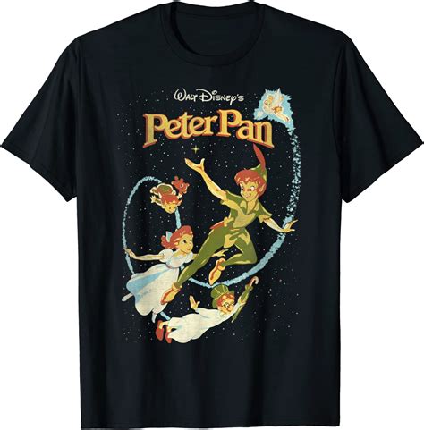 Disney Peter Pan Darling Flight Vintage Graphic T Shirt Amazonde
