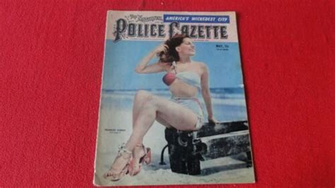 Vintage National Police Gazette Magazine May 1947 Frances Vorne Oo Ebay