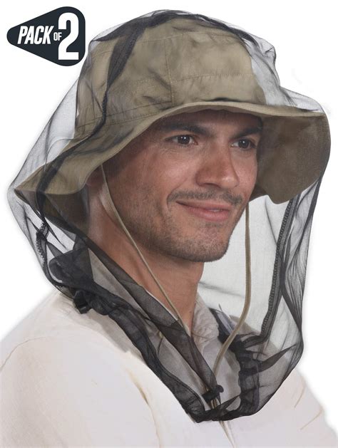 Buy Mosquito Head Net Bug Face Netting For Hats With Extra Fine Mesh