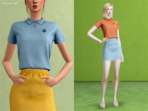 12 Colors Found In Tsr Category Sims 4 Female Everyday Sims 4