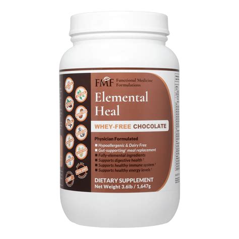 Elemental Heal Whey Free Chocolate 164kg Allnatural