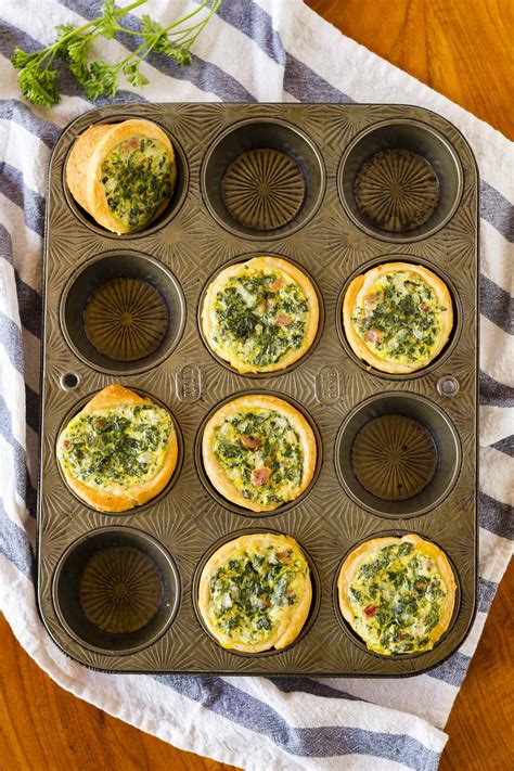 Mini Spinach Quiche Recipe For Brunch Or On The Go Unsophisticook