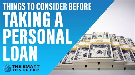 Things To Consider Before Taking A Personal Loan Youtube