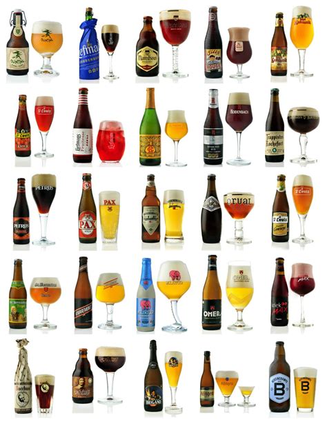 A Compilation Of Belgian Beer Glasses Belgian Beer Belgian Beer Glasses Beer