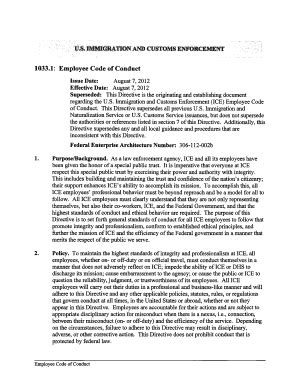 employee code  conduct policy edit fill  print