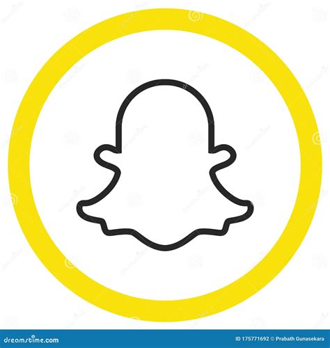 Colored Snapchat Logo Icon Vector Illustration