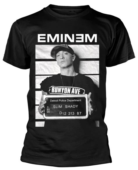 Eminem Arrest Nero T Shirt Nuovo E Ufficiale Ebay