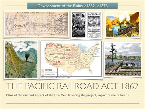 Gcse History American West 1800s The Pacific Railroad Act 1862