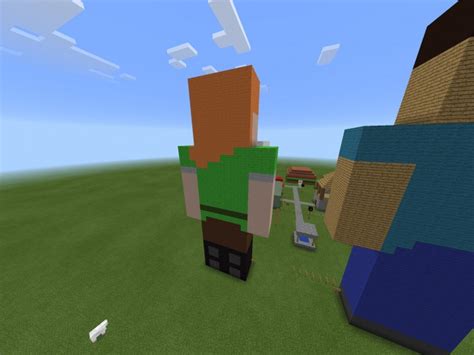 Alex 3d Statue By Kittygamer Me And My Cousin Adry0906 Minecraft Map