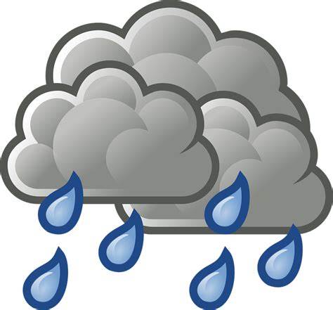 Dibujo para colorear el tiempo > lluvia. La Lluvia Heavy Rain Nublado · Gráficos vectoriales gratis ...