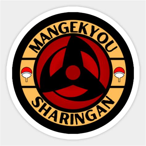 Mangekyou Sharingan Naruto Sticker Teepublic Au