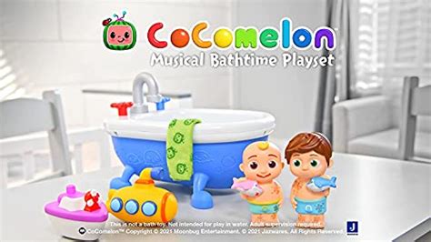 Cocomelon Musical Bathtime Playset Plays Clips Of The ‘bath Song
