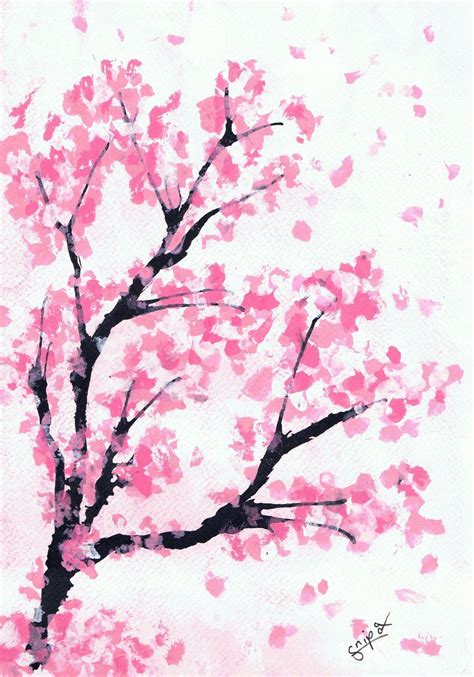 Japanese Cherry Blossom Art Wallpapers Top Free Japanese Cherry