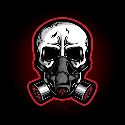 Skull Gas Mask Symbol Sacbatman