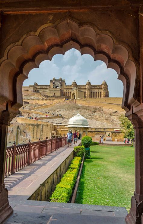 Download Amber Fort Jaipur Photographed From Arch Wallpaper