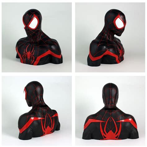 Marvel Deluxe Bust Bank Spider Man Miles Morales 22cm Abysse Corp