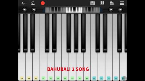 Pedave palikina song piano notes full song notes keyboard settings: |Bahubali 2 The conclusion |theme song on Mobile keyboard - YouTube