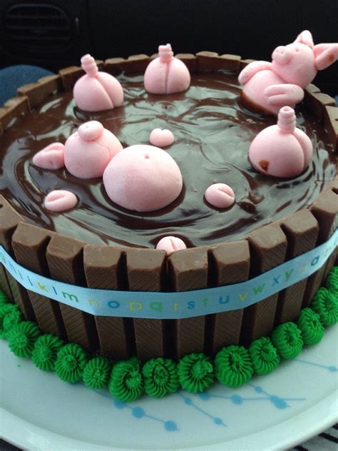 Pig In The Mud Cake For My Brother In Laws Birthday Rbaking