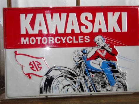 Posted on november 11, 2020 at november 11, 2020 by christy pepple. Vintage Kawasaki Dealership Sign | Kawasaki bikes ...