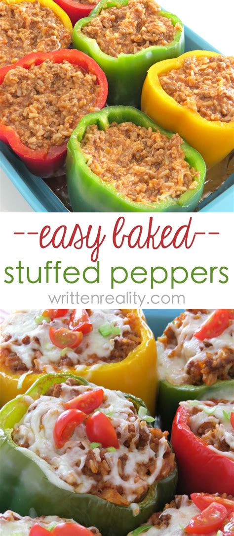 Easy Stuffed Bell Pepper Recipe Written Reality