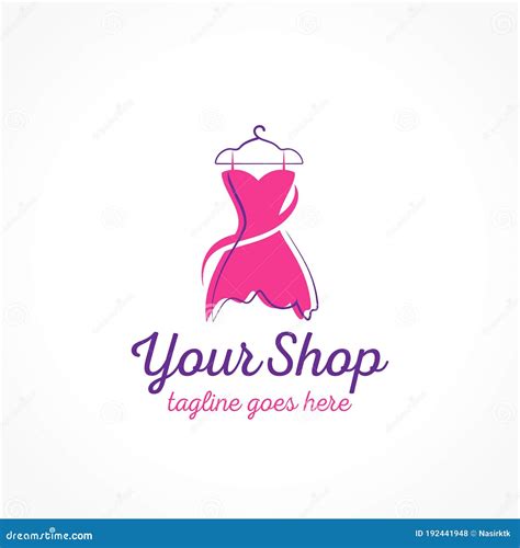 Woman Dress Shop Logo Design Online Store For Women Clothing Brand
