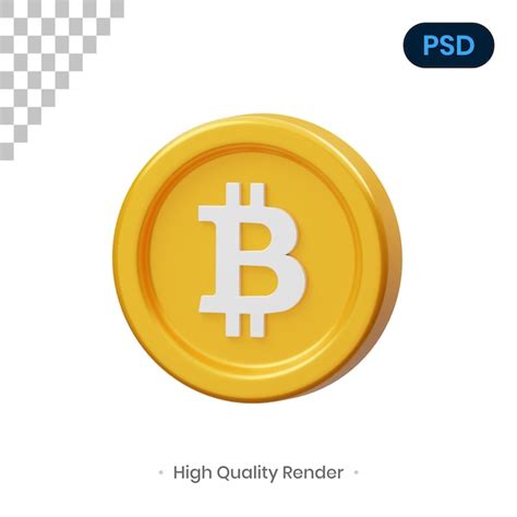 Premium Psd Bitcoin Coin 3d Render Illustration Premium Psd