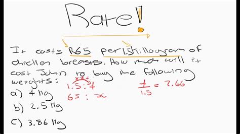 Rate Ratio Grade 8 Rate Mathematics Grade 9 Rate Mathematics